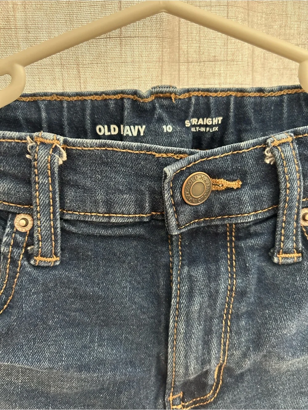 Old Navy Boys Straight Built-In Flex Jeans – Size 10